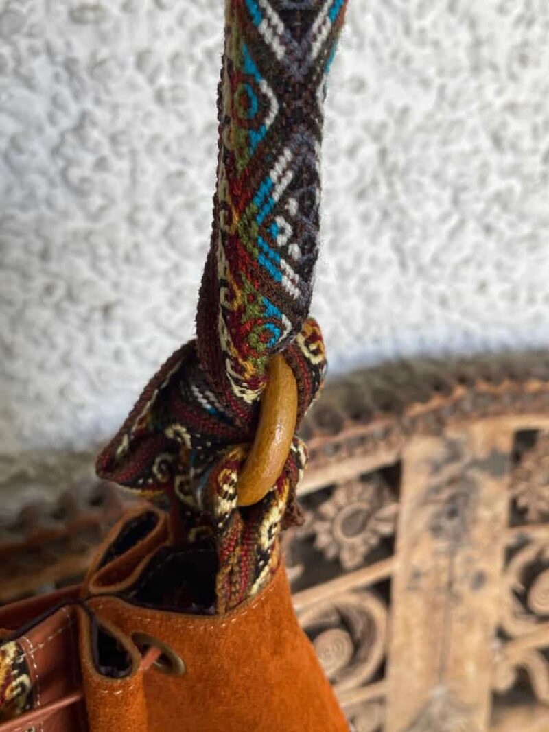 Bolso Ante camel grande - Imagen 2
