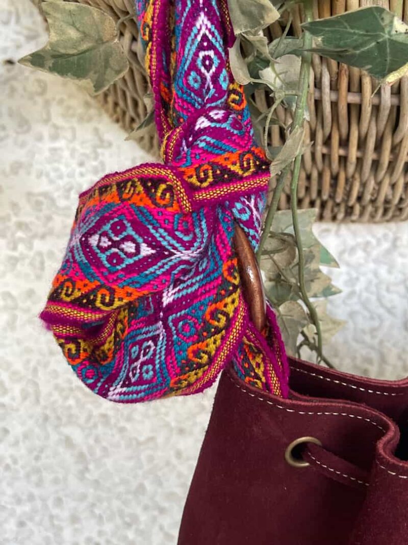 Bolso Ante vino grande - Imagen 2