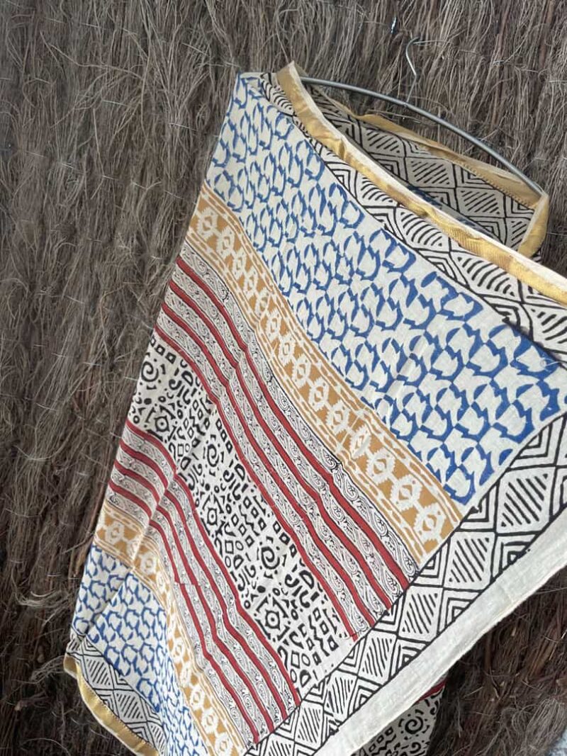 Kaftan Pareo Block Print Saray - Imagen 4