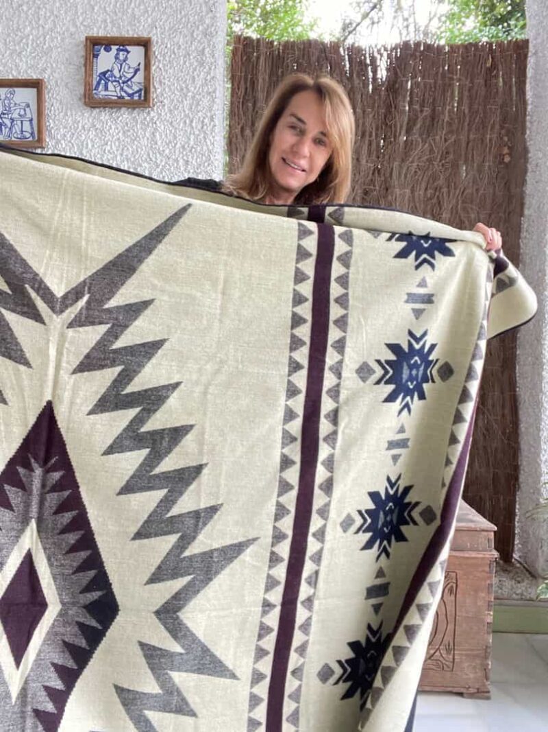 Manta Alpaca Reversible Aire - Imagen 4