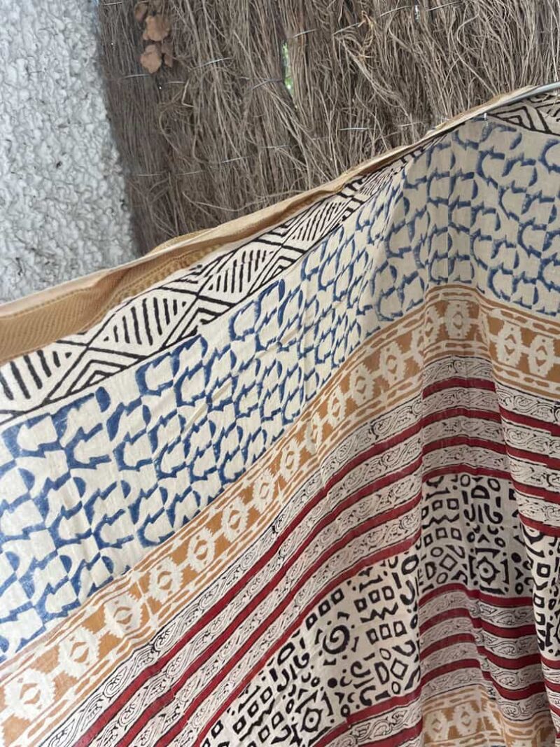 Kaftan Pareo Block Print Saray - Imagen 9