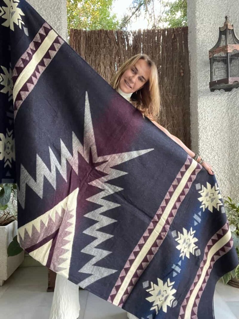 Manta Alpaca Reversible Aire