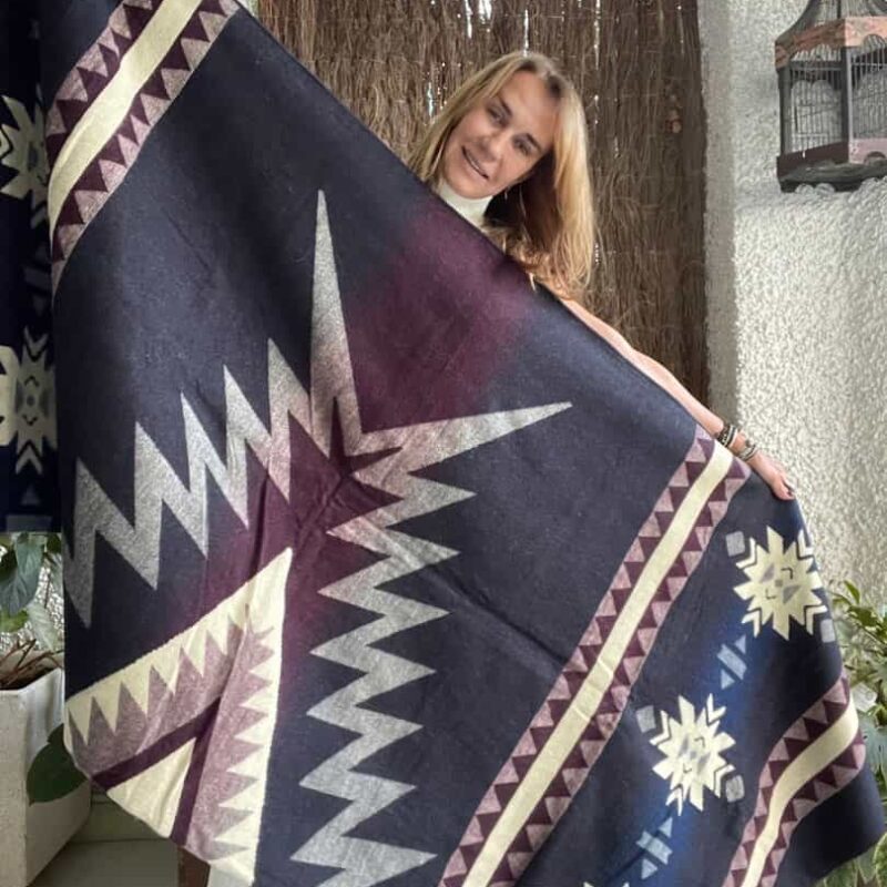 Manta Alpaca Reversible Aire